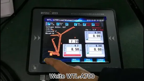 Peças sobresselentes Lmi do indicador do momento da carga segura do guindaste de esteira rolante de Hitachi 150t